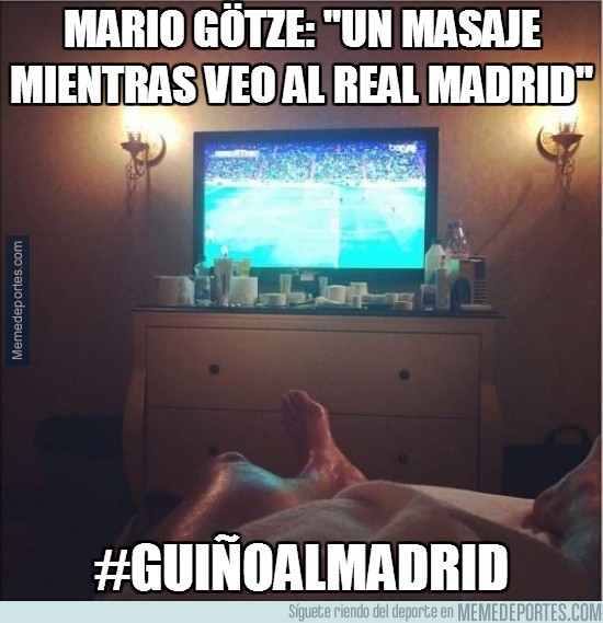 242930 - Mario Götze: ''Un masaje mientras veo al Real Madrid''