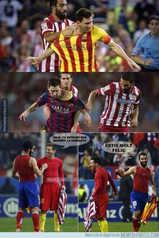 244343 - La historia de cómo Arda le pidió la camiseta a Messi