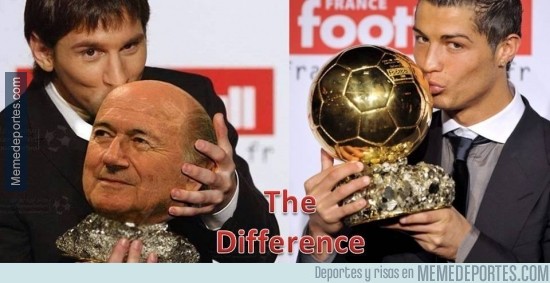 245966 - La diferencia entre el balón de oro de Messi y Cristiano