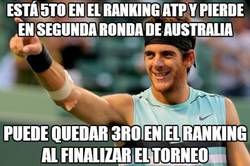 Enlace a Está 5to en el ranking ATP y pierde en segunda ronda de Australia