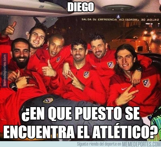 255241 - Diego, ¿en qué puesto se encuentra el Atlético?