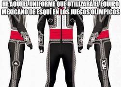 Enlace a He aquí el uniforme que utilizará el equipo de Mexico de esquí en los JJOO