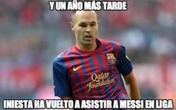 Enlace a ¿Así que Messi solo marcaba gracias a Iniesta y Xavi?