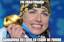 Enlace a Ganadora del oro en esquí de fondo