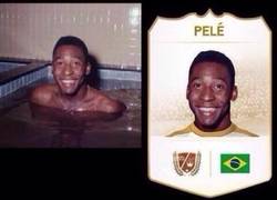 Enlace a La foto de Pelé en el FIFA es él en una bañera