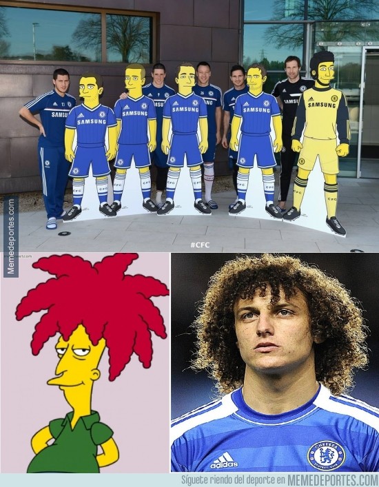 274067 - David Luiz ya tenía su Simpson antes de que fuera mainstream