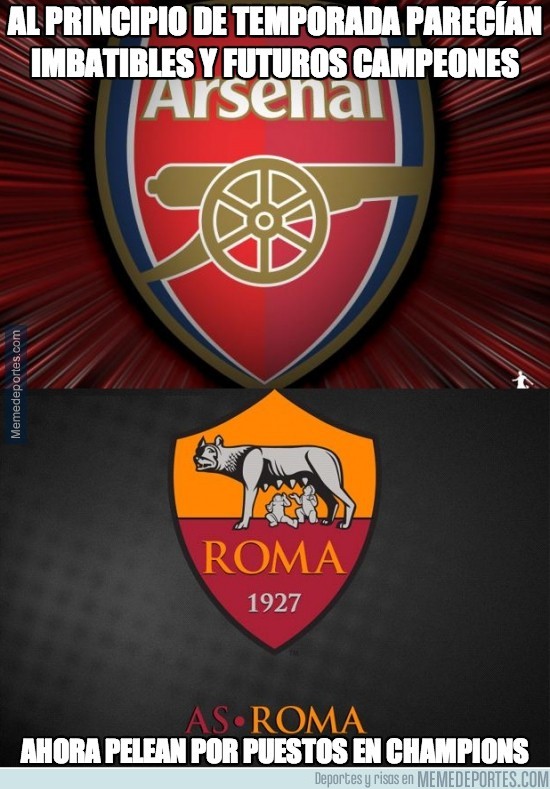276583 - El bajón de Arsenal y Roma