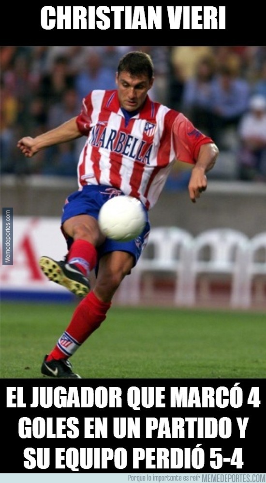 277096 - Christian Vieri marcó 4 goles con el Atlético en un partido. ¿Te acuerdas?
