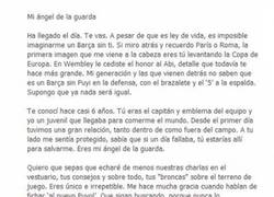 Enlace a Emotiva carta de despedida de Gerard Piqué a Carles Puyol
