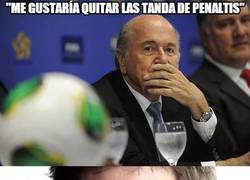 Enlace a Blatter quiere quitar las tandas de penaltis