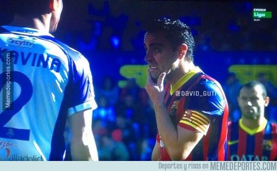 279187 - Xavi es la cara del Barça en cada partido literalmente