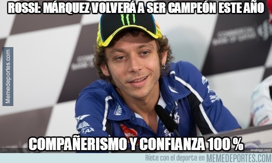 292912 - Rossi tiene claro quién será el campeón de Moto GP este año