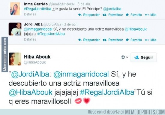 294667 - Jordi Alba ligando por Twitter, qué fácil lo tienen los futbolistas. Descubre cómo