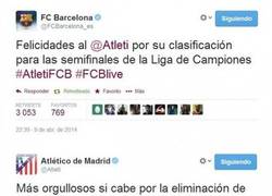 Enlace a Deportividad de Barça y Atlético en twitter