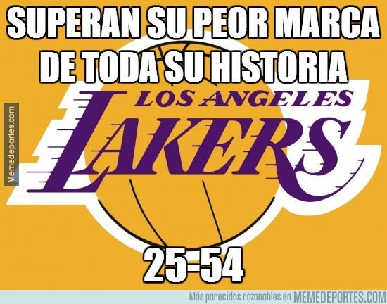 297695 - Los Lakers superan su peor marca de toda su historia