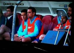 Enlace a La cara de Xavi nos dice cómo le está yendo el partido al Barça