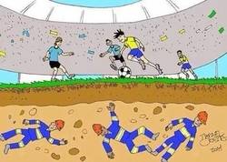 Enlace a Cruel imagen que representa la situación para el Mundial Brasil 2014