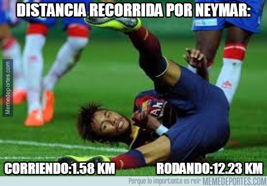 300992 - Distancia recorrida por Neymar en el partido de anoche