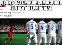 Enlace a Usan a Bale para promocionar el juego del Mundial