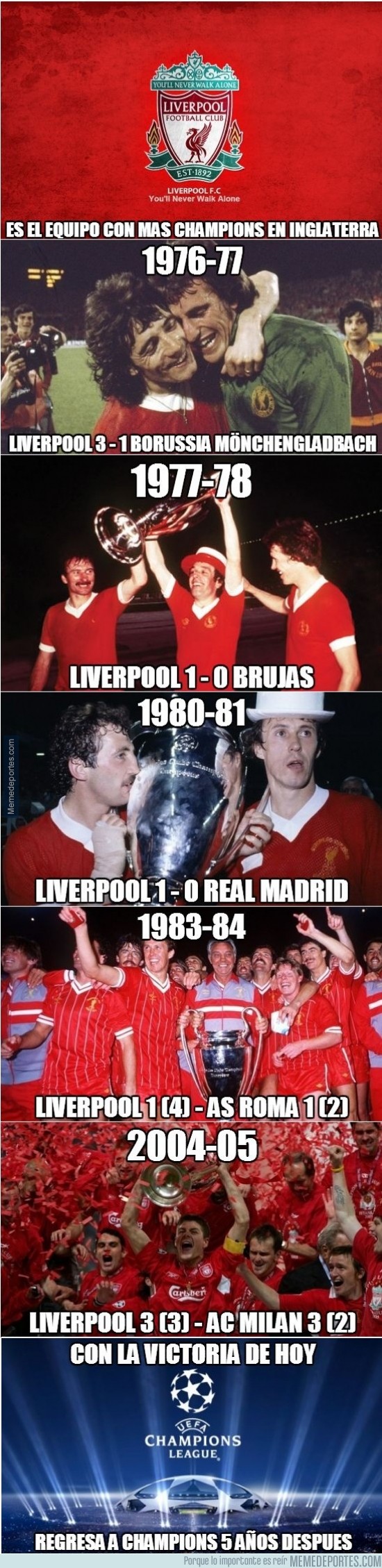 302593 - Hoy el Liverpool aseguró matemáticamente su puesto en Champions