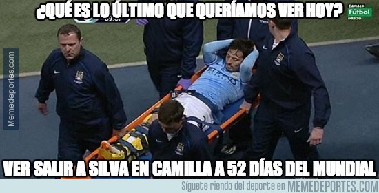 303526 - Toda España en vilo ante la lesión de Silva