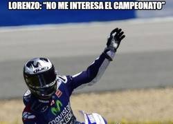 Enlace a Lorenzo: “No me interesa el campeonato”