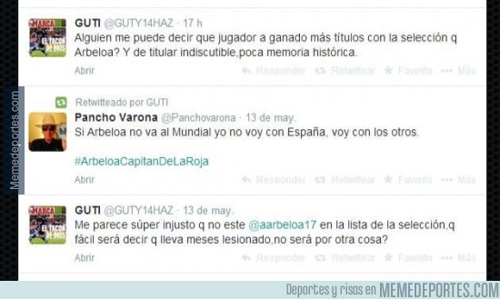 317698 - Guti la lía en twitter defendiendo a Arbeloa