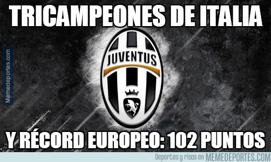 320351 - La Juventus, brutal récord europeo de puntos, 102