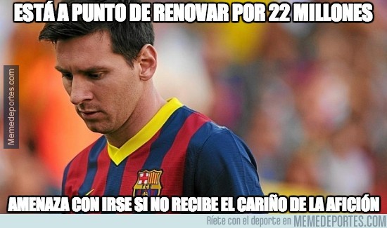 320941 - Messi amenaza con irse del Barça
