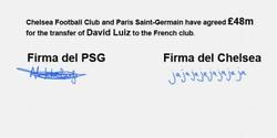 Enlace a Las firmas del contrato de David Lluiz al PSG