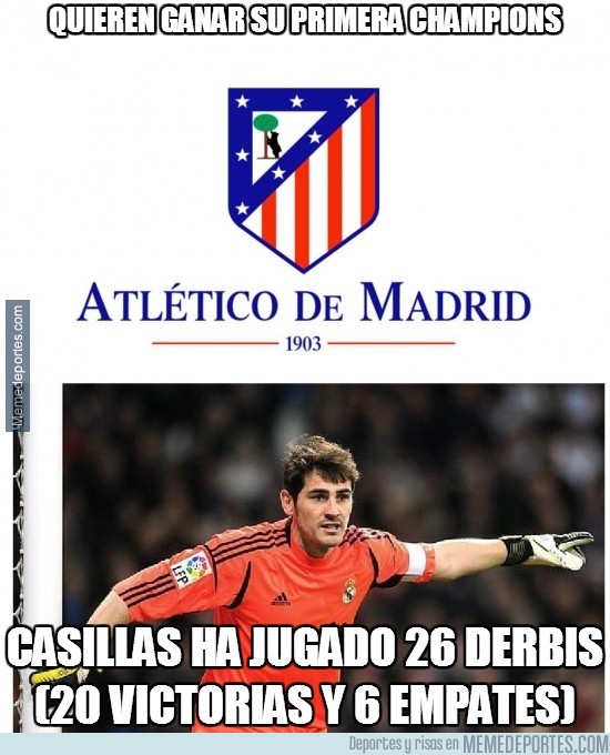 322980 - Con Casillas como portero, el Atleti lo tiene bien jodido