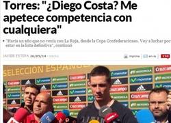 Enlace a Torres se pone gallito con el tema del 9 en la Roja