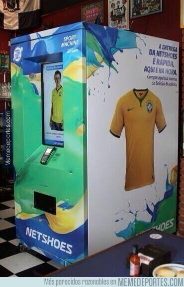 327258 - En Brasil, durante el Mundial, habrá máquinas en las que puedas comprar camisetas de fútbol