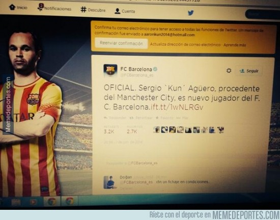 328352 - El Barça publica sospechoso tweet y al minuto lo borra. ¿Error o hackeo?