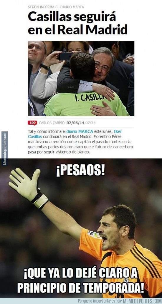 328532 - ¿Por qué la prensa no hace caso a Casillas?