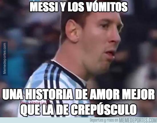 331720 - Messi vuelve a vomitar en el terreno de juego