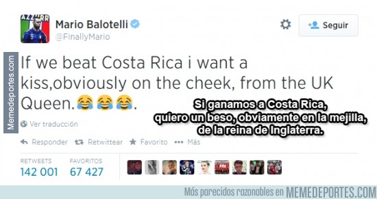 342933 - Balotelli tiene las cosas claras si gana a Costa Rica