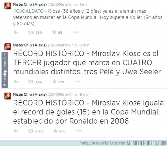 344409 - Y con el gol de hoy, Klose iguala 3 récords