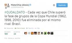 Enlace a Según @2010Misterchip, Chile siempre en ronda eliminatoria cae ante Brasil