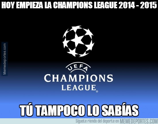 351983 - Hoy empieza la Champions League 2014 - 2015