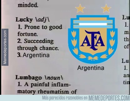 352260 - No diga suerte, diga Argentina