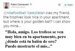 Enlace a Cannavaro troleando a Zlatan