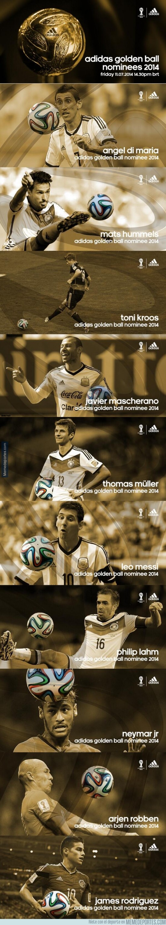 360397 - Los nominados al Balón de Oro del Mundial, ¿con quién te quedas?