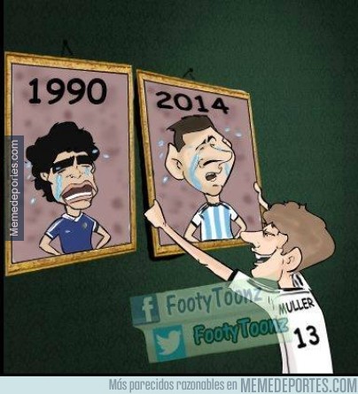 361866 - Parecidos razonables entre el Maradona'90 y el Messi'14