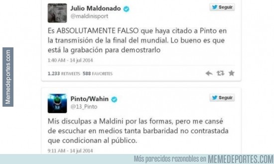 362579 - Y aquí la respuesta de Maldini y la disculpa de Pinto