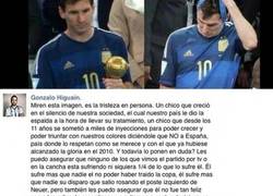 Enlace a Increíble carta del Pipa Higuaín hacia los Argentinos sobre Messi
