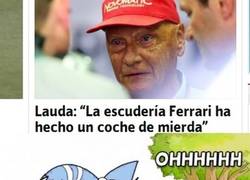 Enlace a Lauda habla sobre el Ferrari