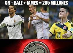 Enlace a CR7 + Bale + James = 265 millones