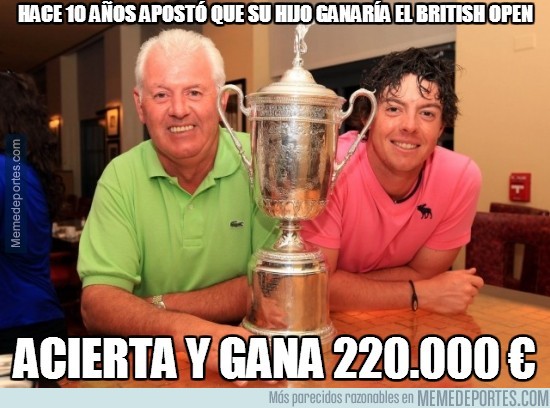 365700 - Hace 10 años apostó que su hijo ganaría el British Open
