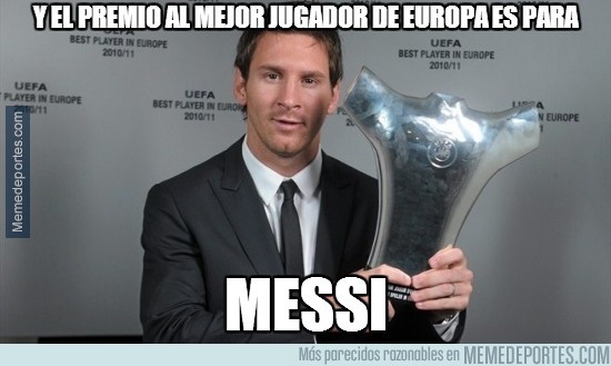 379067 - ¡Y el premio para el mejor jugador de Europa es para Messi!
